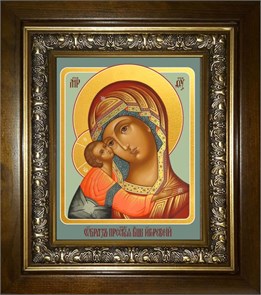 Игоревская икона Божией Матери 14х18 в киоте 20х24 km_25_597