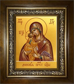 Донская икона Божией Матери 14х18 в киоте 20х24 km_25_617