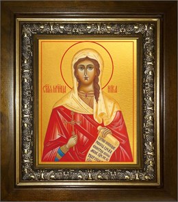 Ника Коринфская мученица 14х18 в киоте 20х24 km_25_762