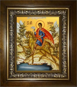 Трифон мученик 14х18 в киоте 20х24 km_25_776