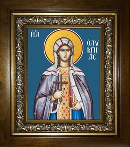 Олимпиада Константинопольская диаконисса 14х18 в киоте 20х24 km_25_787