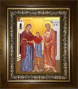 Иоаким и Анна праведные богоотцы 14х18 в киоте 20х24 km_25_792