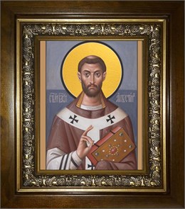 Августин блаженный 14х18 в киоте 20х24 km_25_953