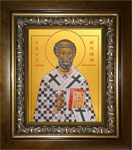 Августин блаженный 14х18 в киоте 20х24 km_25_955