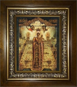 Вертоград заключенный икона Божией Матери 14х18 в киоте 20х24 km_25_972