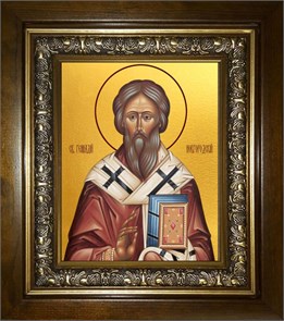 Геннадий архиепископ Новгородский, святитель 14х18 в киоте 20х24 km_25_1008