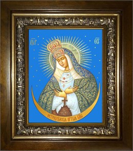 Остробрамская икона Божией Матери 14х18 в киоте 20х24 km_25_1021