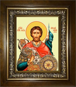 Александр Невский благоверный 14х18 в киоте 20х24 km_25_1096