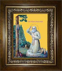 Серафим Саровский преподобный, чудотворец 14х18 в киоте 20х24 km_25_1115