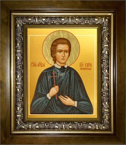 Кира Оболенская, святая мученица 14х18 в киоте 20х24 km_25_1232