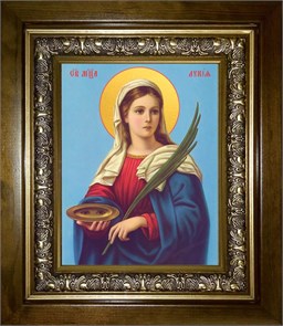 Лукия Сиракузская, мученица 14х18 в киоте 20х24 km_25_1249