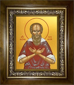 Максим Тотемский, Христа ради юродивый, пресвитер, праведный 14х18 в киоте 20х24 km_25_1253