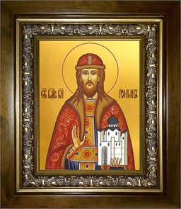 Роман Олегович Рязанский, благоверный князь 14х18 в киоте 20х24 km_25_1270