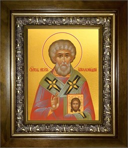 Никита исповедник, архиепископ Аполлониадский 14х18 в киоте 20х24 km_25_1272