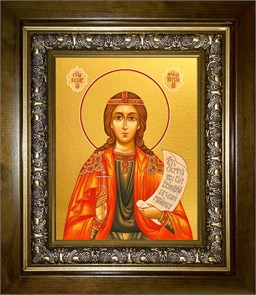 Пелагия Тарсийская 14х18 в киоте 20х24 km_25_1273