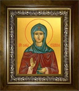 София Суздальская, преподобная 14х18 в киоте 20х24 km_25_1295