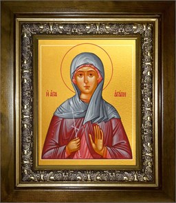 Агапия Аквилейская 14х18 в киоте 20х24 km_25_1351