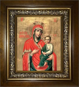 Скоропослушница икона Божией Матери 18х24 в киоте 24х30 km_25_1610