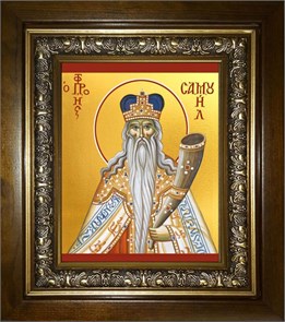 Пророк Самуил, судия Израильский 18х24 в киоте 24х30 km_25_1650