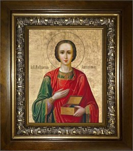 Пантелеймон великомученик и целитель 18х24 в киоте 24х30 km_25_1674