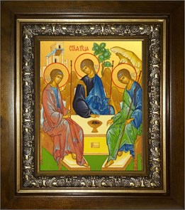 Святая Троица 18х24 в киоте 24х30 km_25_1877