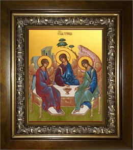 Святая Троица 18х24 в киоте 24х30 km_25_1887