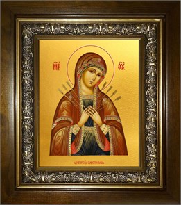 Семистрельная икона Божией Матери 18х24 в киоте 24х30 km_25_1929