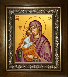 Акафистная икона Божией Матери 18х24 в киоте 24х30 km_25_1951