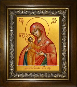 Девпетерувская икона Божией Матери 18х24 в киоте 24х30 km_25_1964