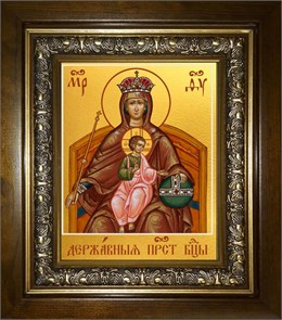 Державная икона Божией Матери 18х24 в киоте 24х30 km_25_1965