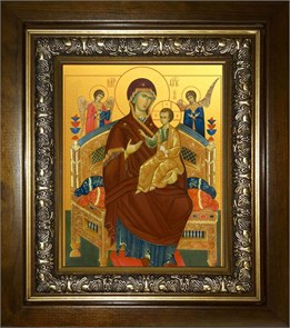Всецарица икона Божией Матери 18х24 в киоте 24х30 km_25_1989