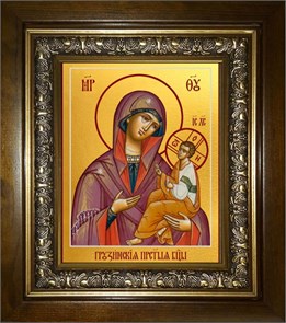 Грузинская икона Божией Матери 18х24 в киоте 24х30 km_25_1990
