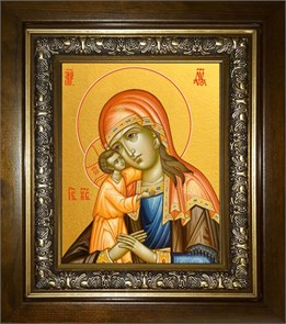 Взыскание погибших, икона Божией Матери 18х24 в киоте 24х30 km_25_2035