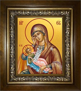 Утоли мои печали, икона Божией Матери 18х24 в киоте 24х30 km_25_2039