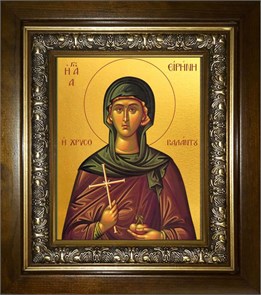 Ирина Каппадокийская (Хрисоволанта),преподобная 18х24 в киоте 24х30 km_25_2111