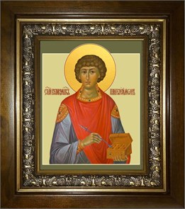 Пантелеймон ВЛКМЧ и целитель 18х24 в киоте 24х30 km_25_2128