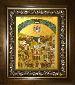 Собор всех святых, в земле Российской просиявших 18х24 в киоте 24х30 km_25_2140
