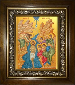 Богоявление, Крещение Господне 18х24 в киоте 24х30 km_25_2141