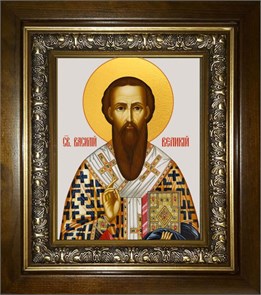 Василий Великий святитель 18х24 в киоте 24х30 km_25_2150
