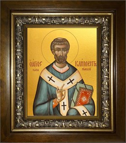 Климент папа Римский 18х24 в киоте 24х30 km_25_2193