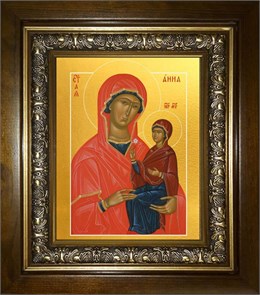 Анна, мать Пресвятой Богородицы, праведная 18х24 в киоте 24х30 km_25_2199