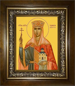 Тамара благоверная царица 18х24 в киоте 24х30 km_25_2438