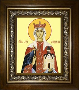 Людмила княгиня Чешская 18х24 в киоте 24х30 km_25_2449