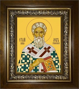 Лев Великий, папа Римский 18х24 в киоте 24х30 km_25_2484