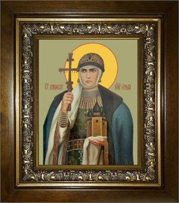 Ольга равноапостольная 18х24 в киоте 24х30 km_25_2490