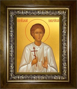 Василий Мангазейский, мученик 18х24 в киоте 24х30 km_25_2532