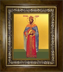 Иоанн Владимир, князь Сербский, святой мученик 18х24 в киоте 24х30 km_25_2538