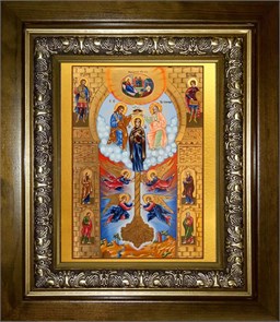 Ключ Вразумления икона Божией Матери 18х24 в киоте 24х30 km_25_2569