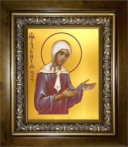 Ксения Петербургская блаженная 14х18 в киоте 20х24 km_25_8