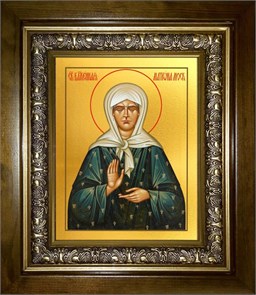 Матрона Московская блаженная 14х18 в киоте 20х24 km_25_9